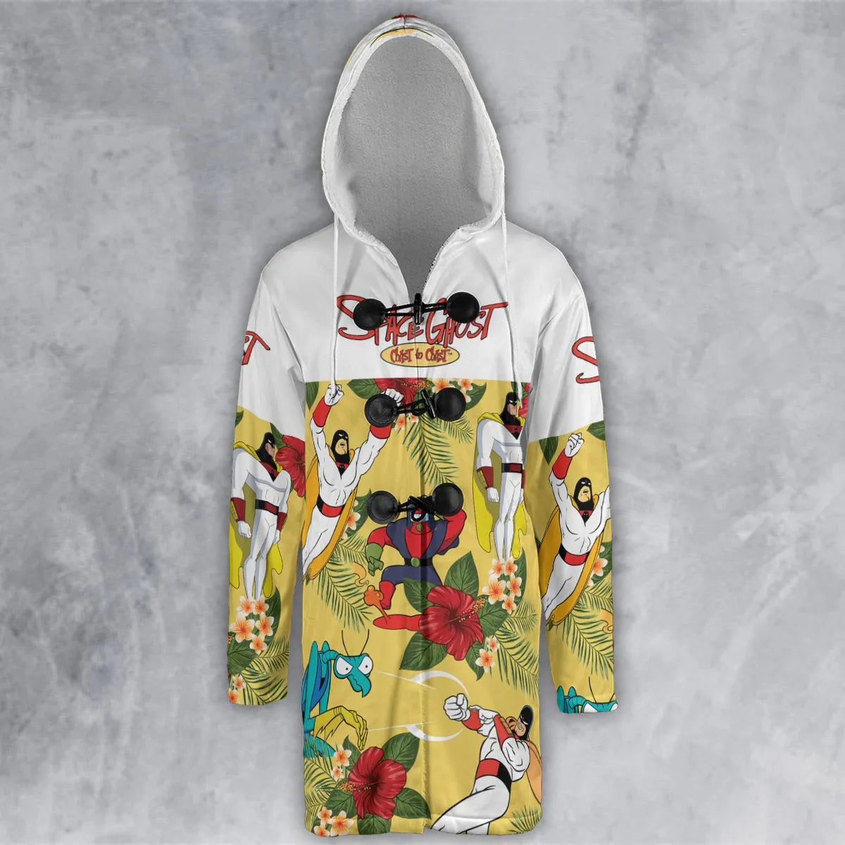Hooded Cloak Coat - N96663GR