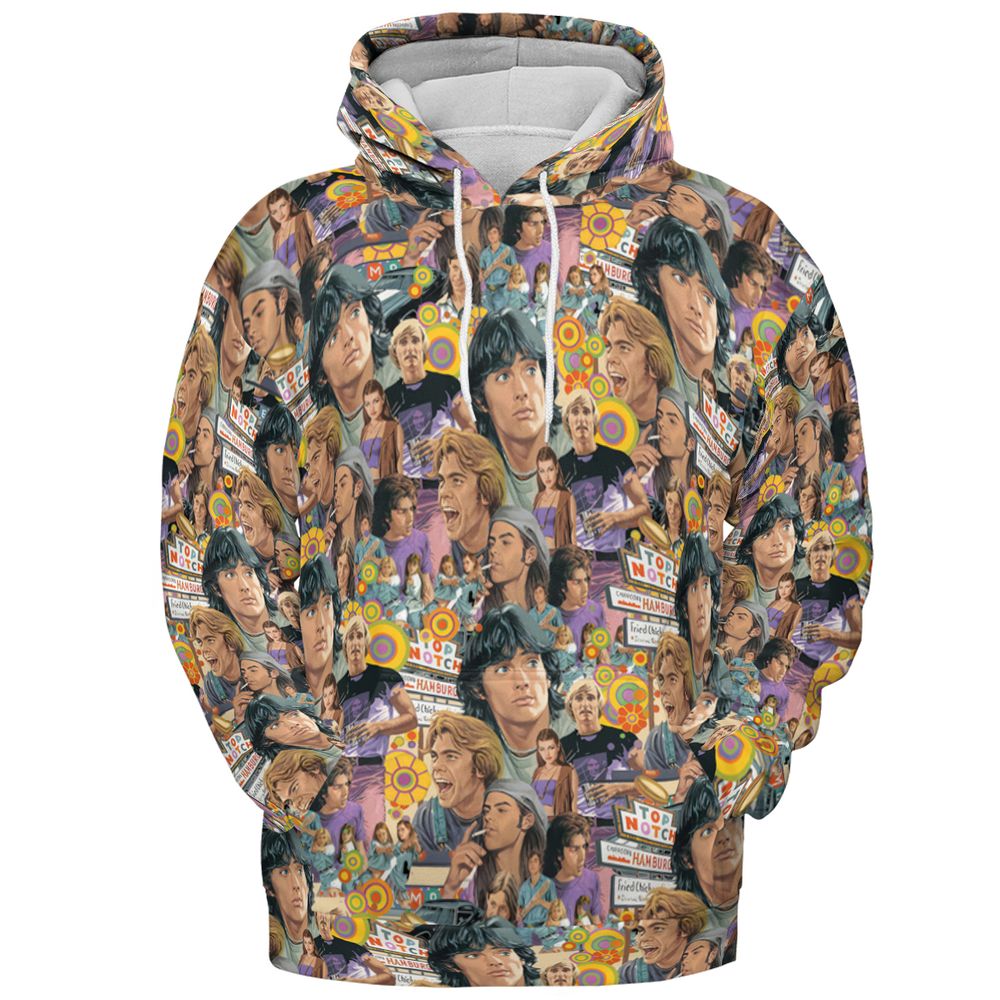 All-over Print Hoodie - RVXYFVQJ -  - 2