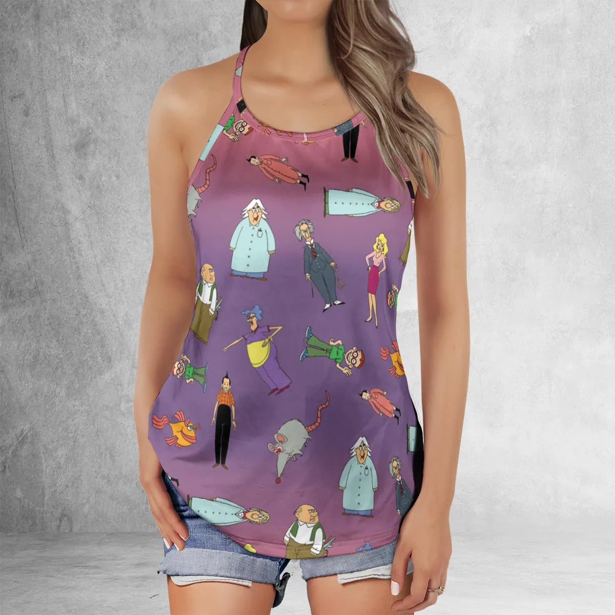 Criss Cross Tank Top - CVE7N76L