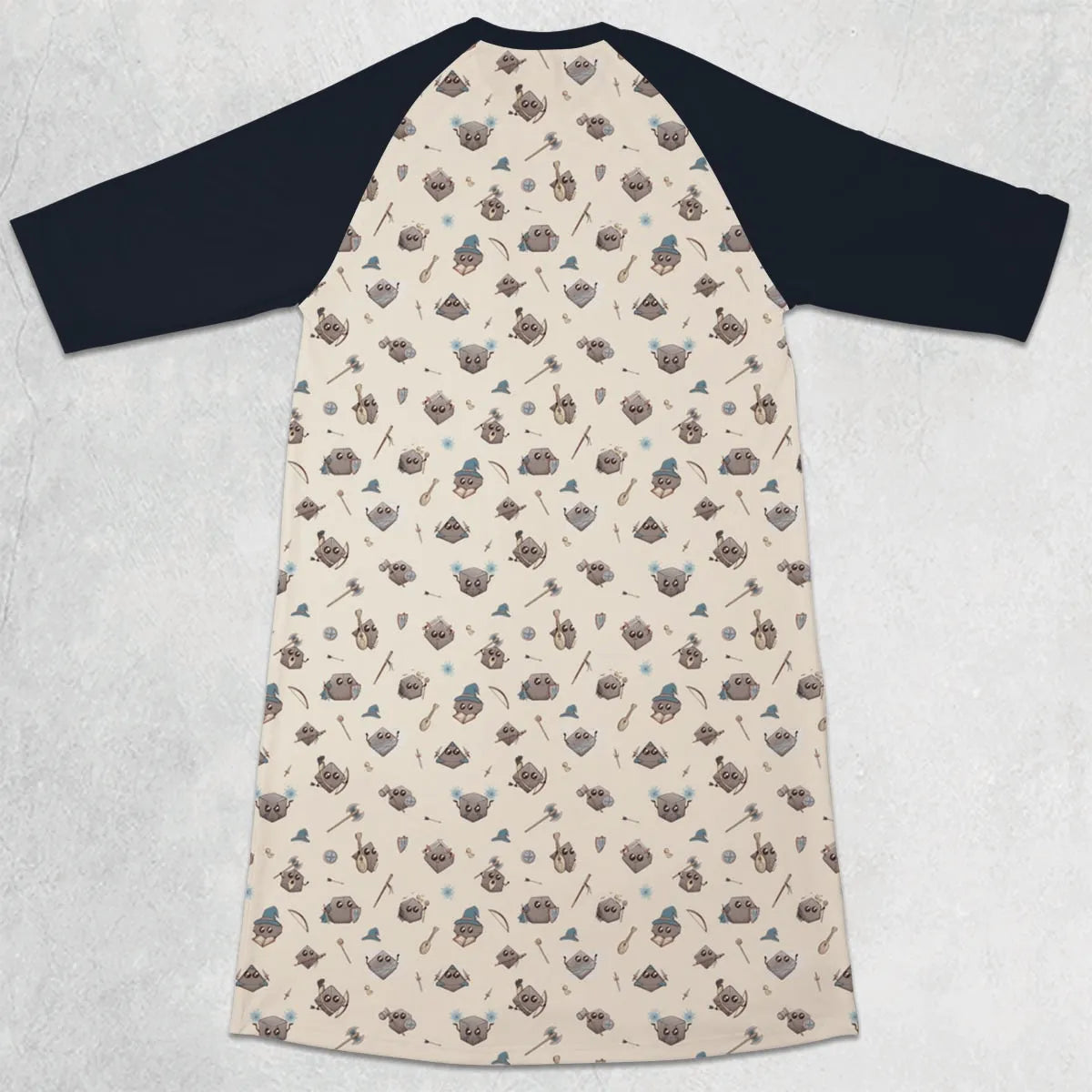 3/4 Sleeve Raglan Dress - Y5JC2YAN