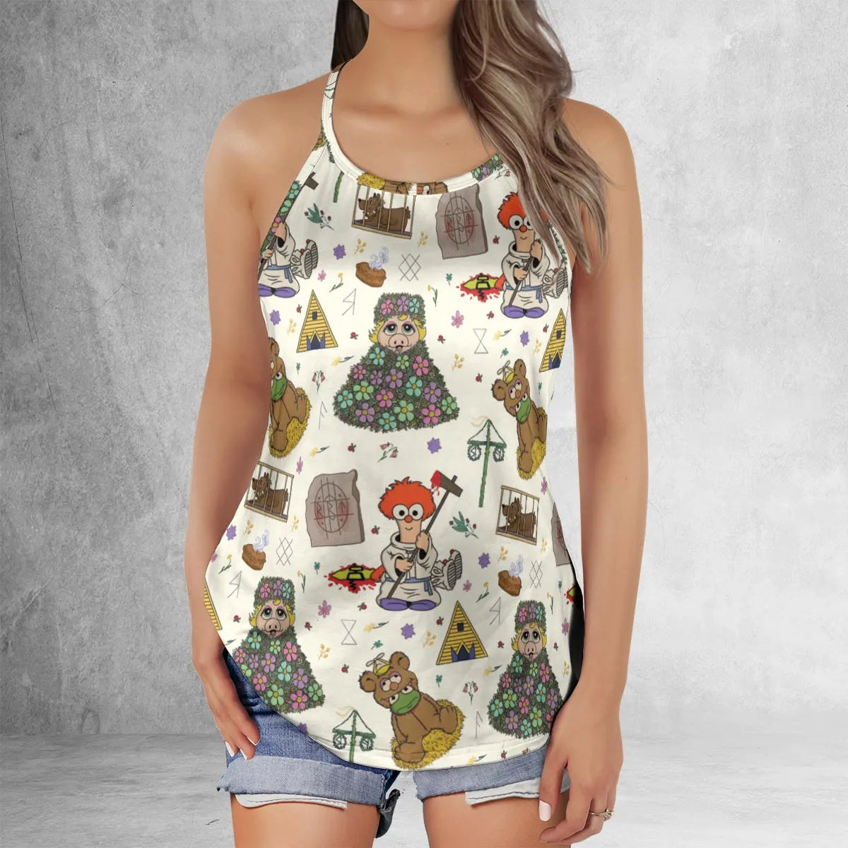 Criss Cross Tank Top - X1E5UPZ7