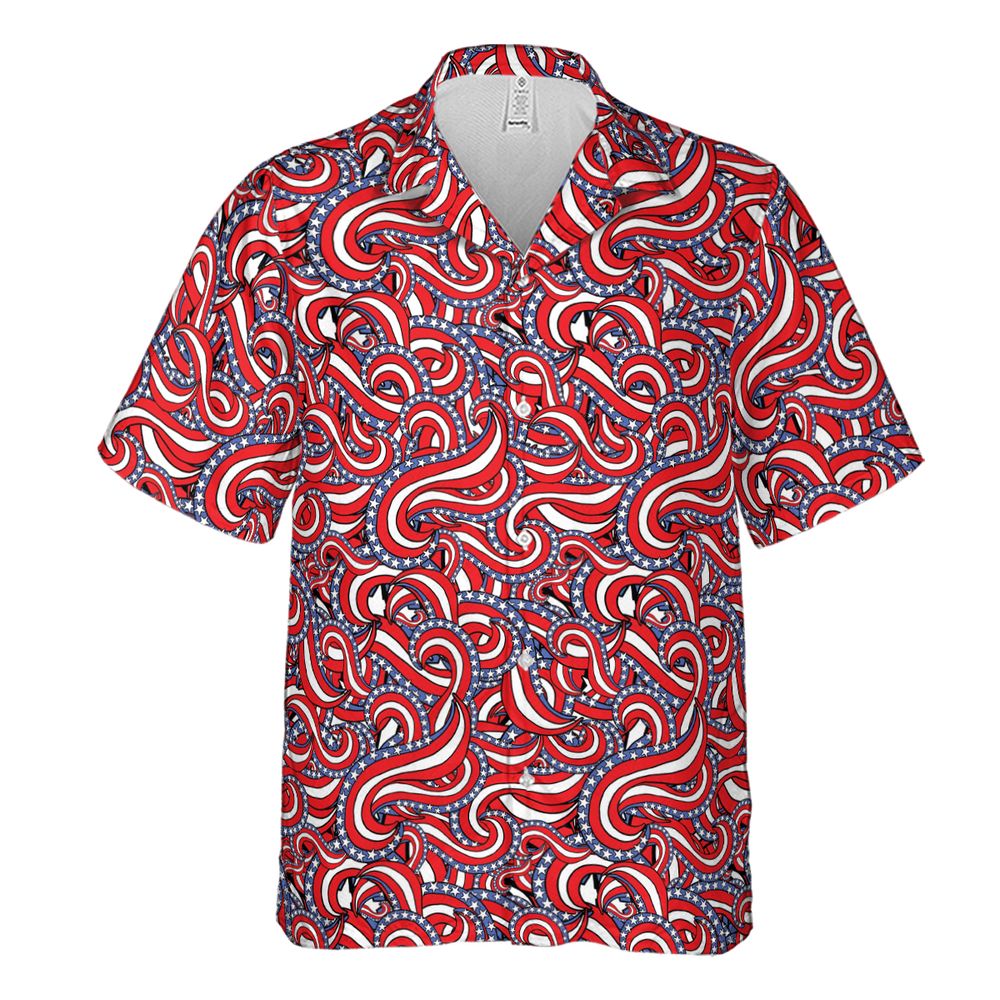 Patriotic American Flag Red White and Blue Stars -  - 2