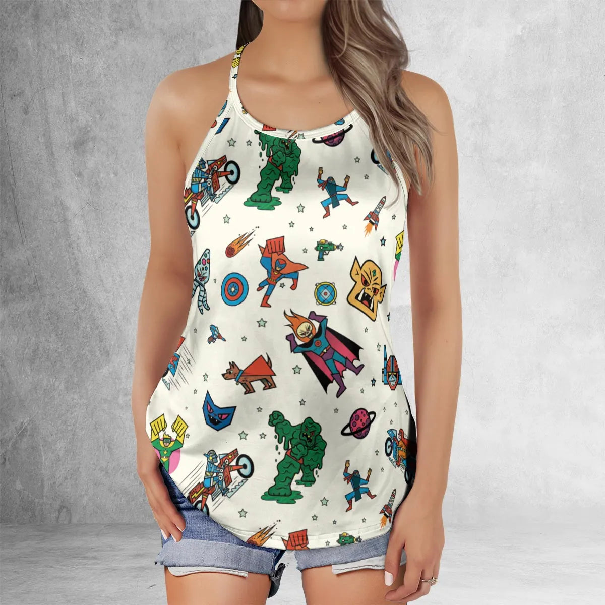 Criss Cross Tank Top - 4JBHF34W