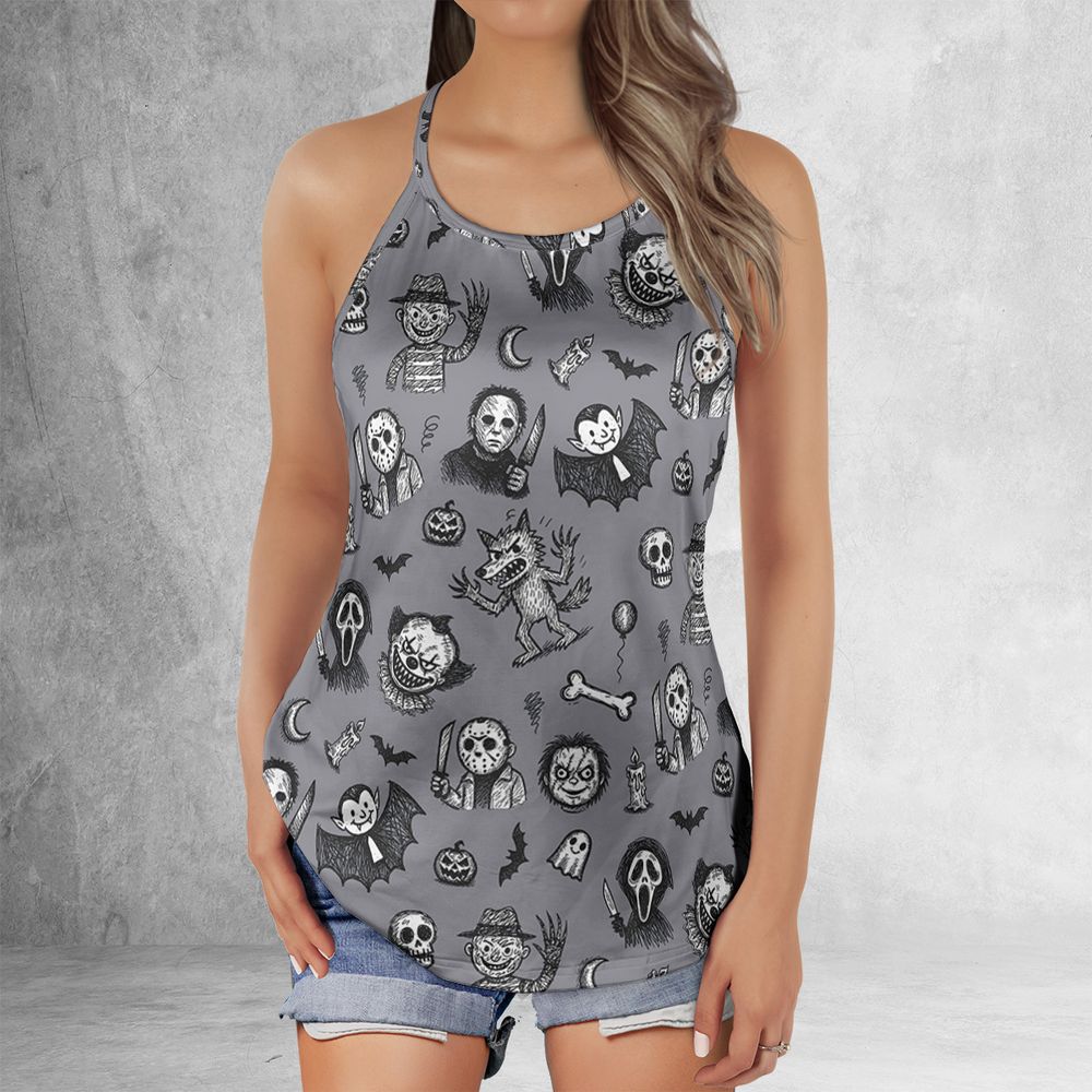 Criss Cross Tank Top - VYAKVWMT -  - 2