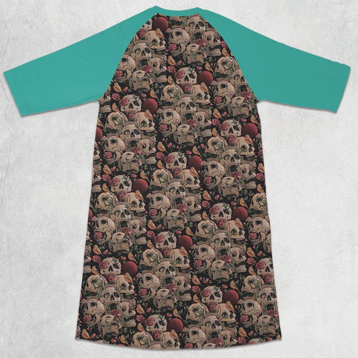 3/4 Sleeve Raglan Dress - CCUTUXHS