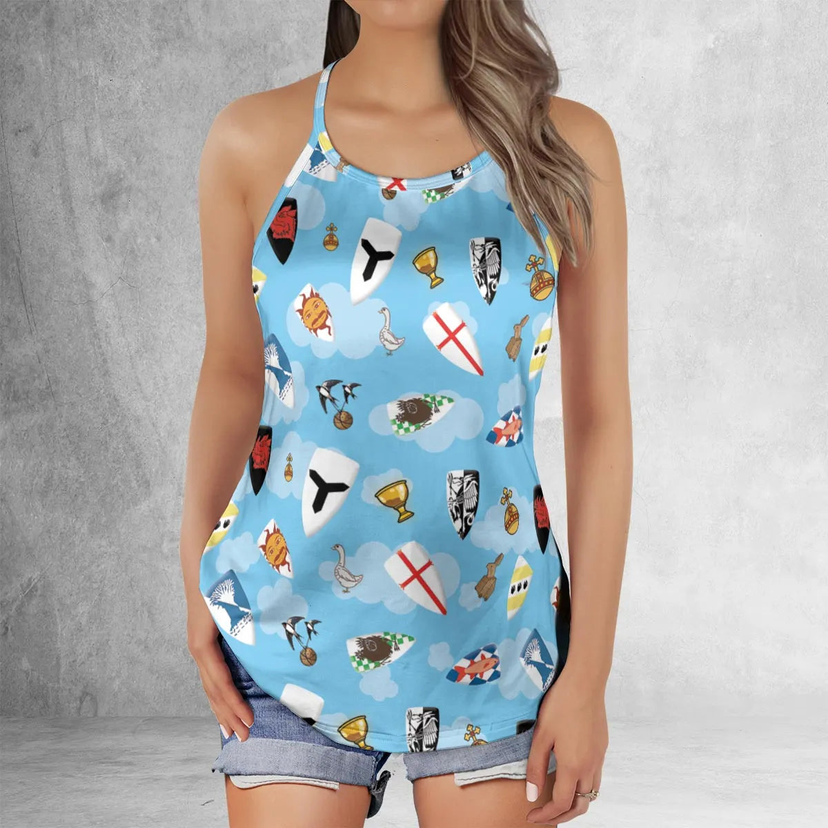Criss Cross Tank Top - 1SVMB7Y6