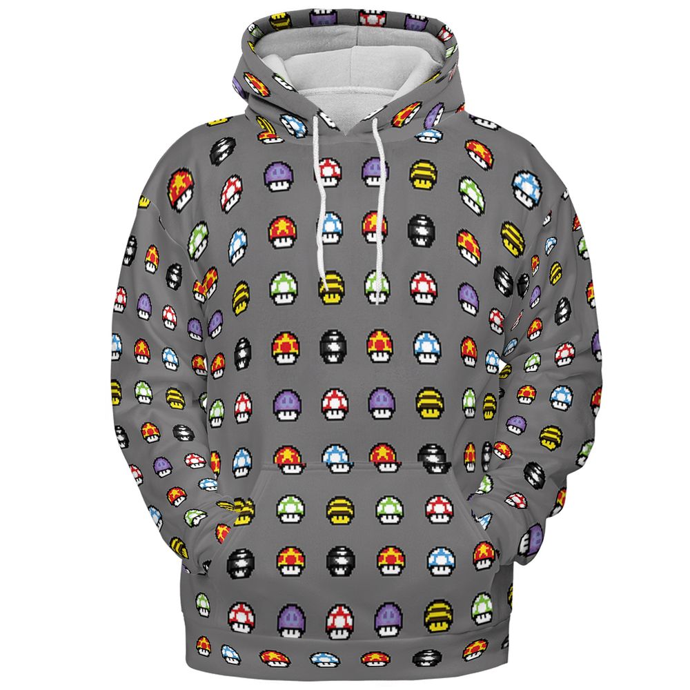 Retro Pixels Mushroom Pattern -  - 2
