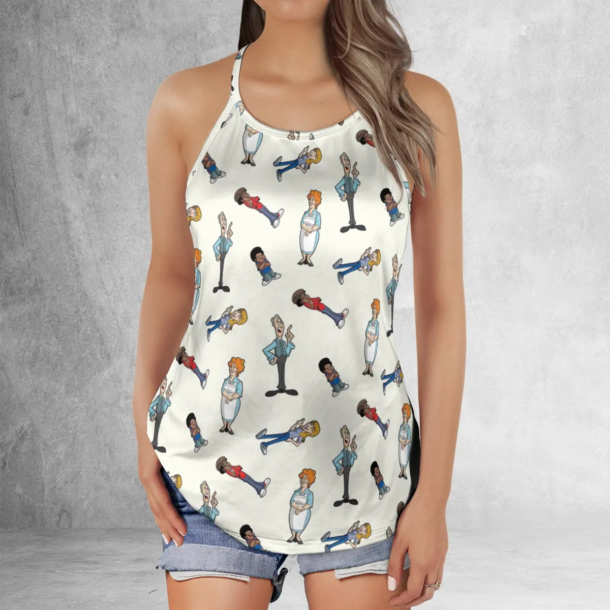 Criss Cross Tank Top - R96UQAHQ