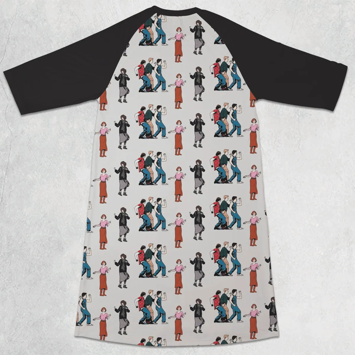 3/4 Sleeve Raglan Dress - KVRS3URN