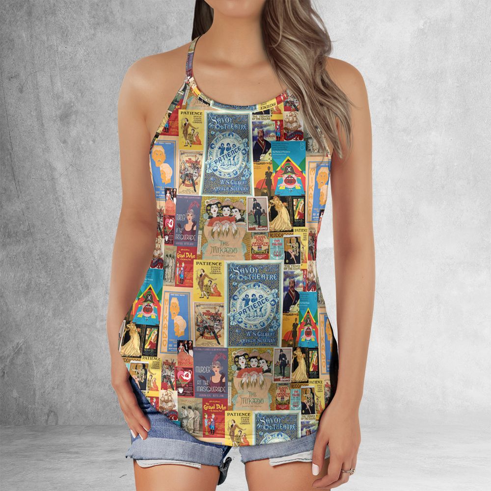 Criss Cross Tank Top - V5DCSSB3 -  - 2