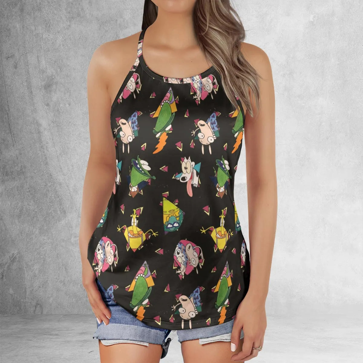 Criss Cross Tank Top - WQMCG5SR