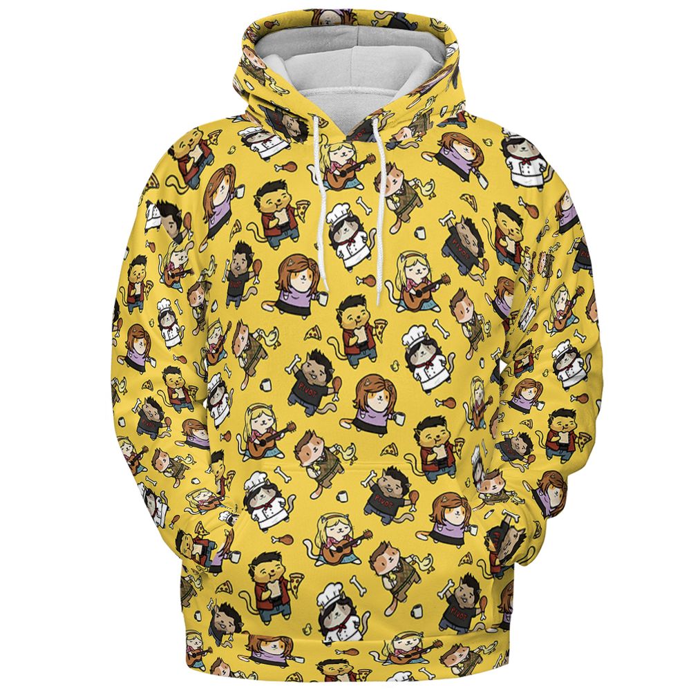 All-over Print Hoodie - 7YCN78VQ -  - 2