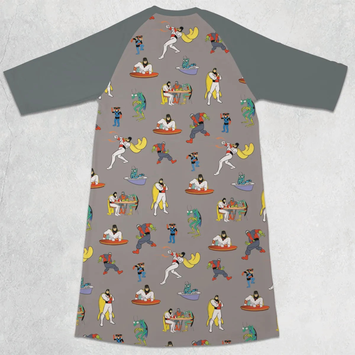 3/4 Sleeve Raglan Dress - XT52M3QF