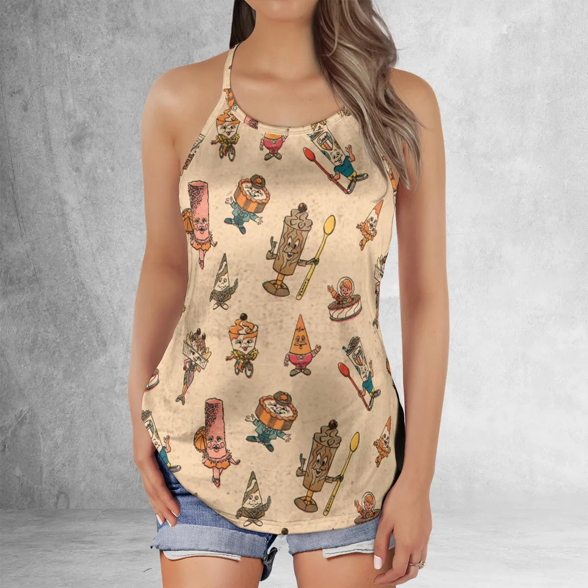 Criss Cross Tank Top - MCP54AUJ