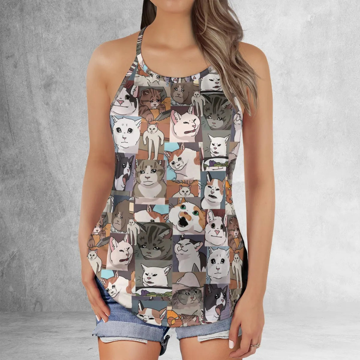 Criss Cross Tank Top - S7GL113V