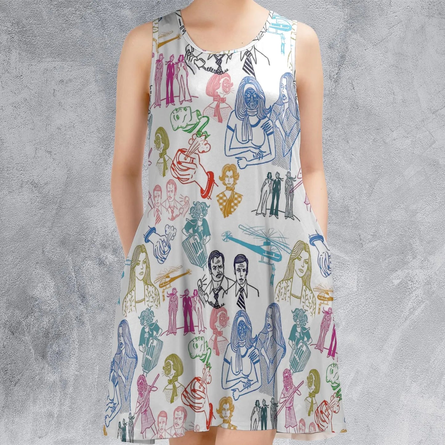 Sleeveless Dress - TDPYJNLM