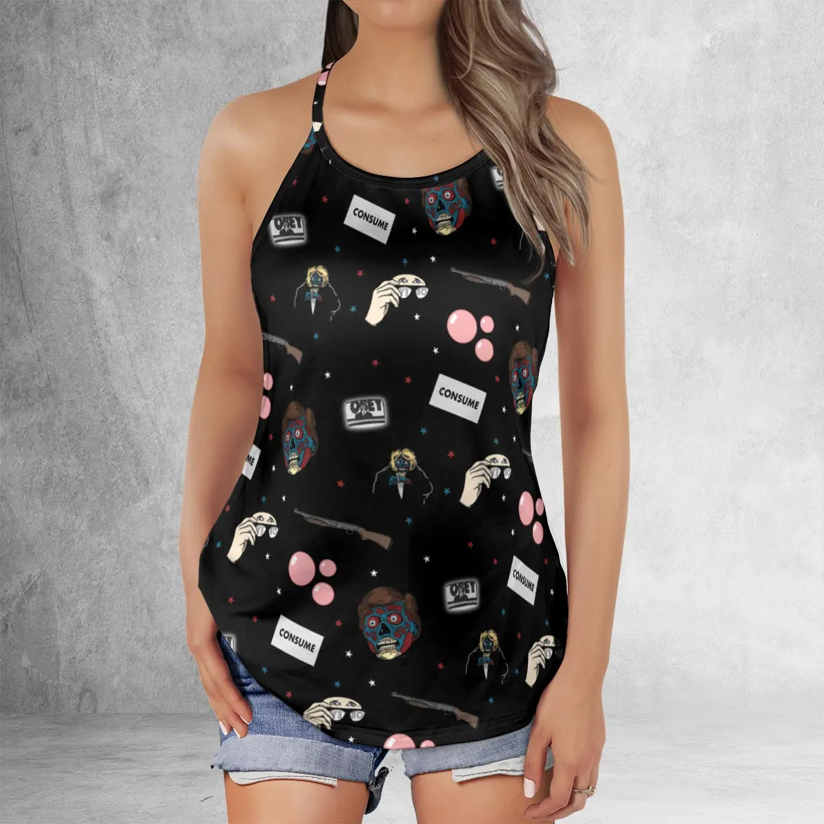 Criss Cross Tank Top - PH22361W