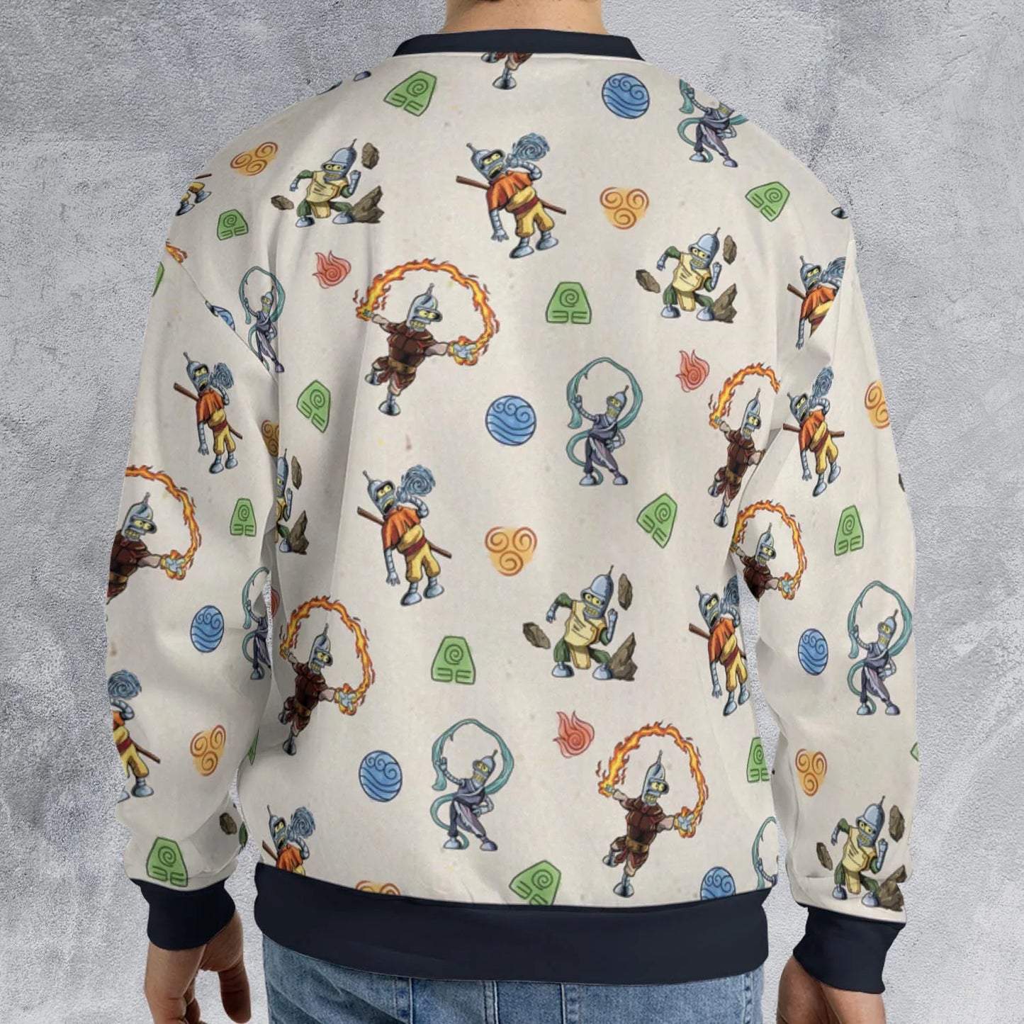 All-over Print Sweatshirt - HNR1QD18