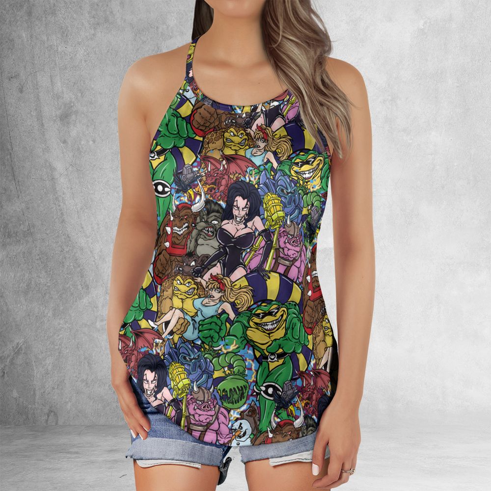 Criss Cross Tank Top - JY92U53A -  - 2
