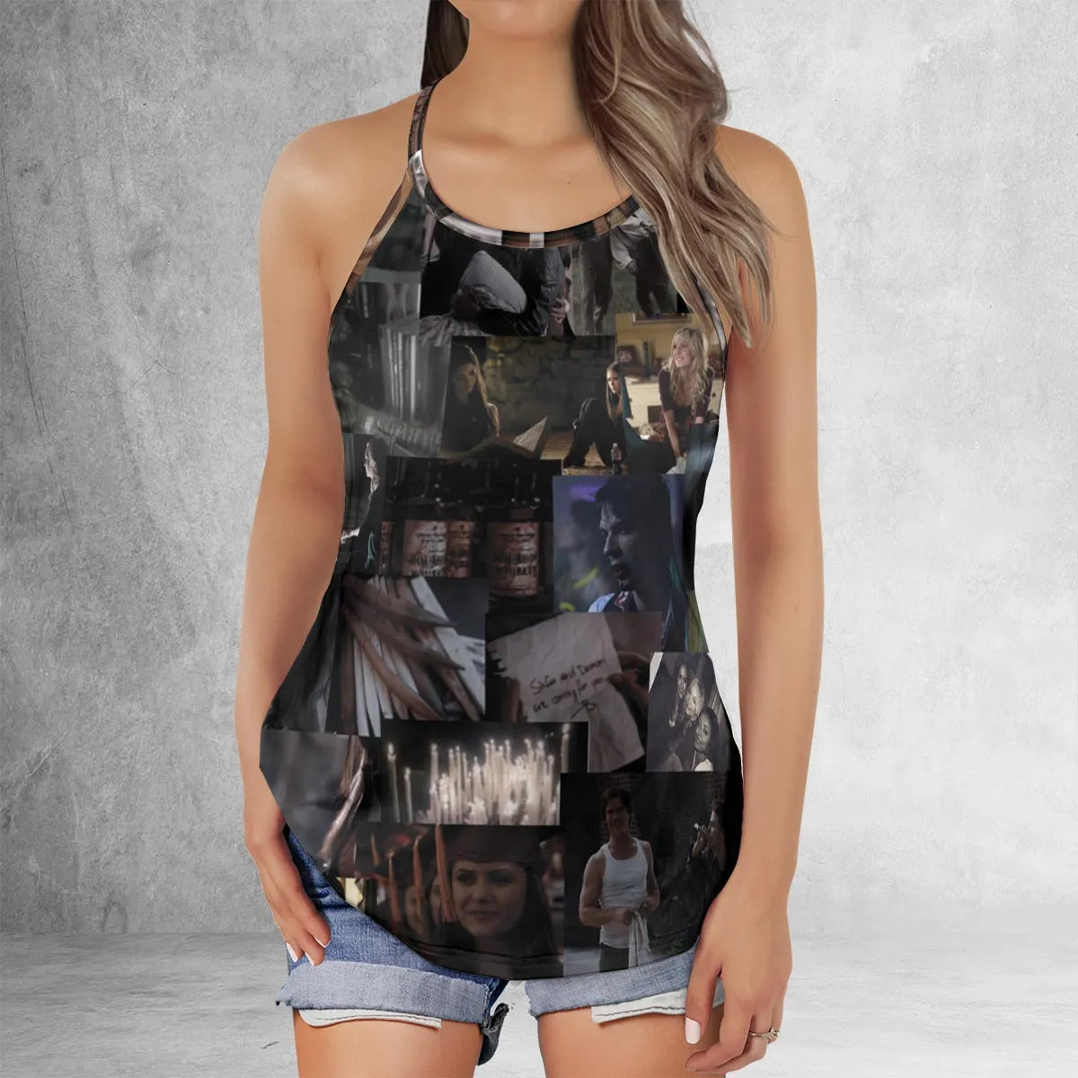 Criss Cross Tank Top - WM4FXDYT