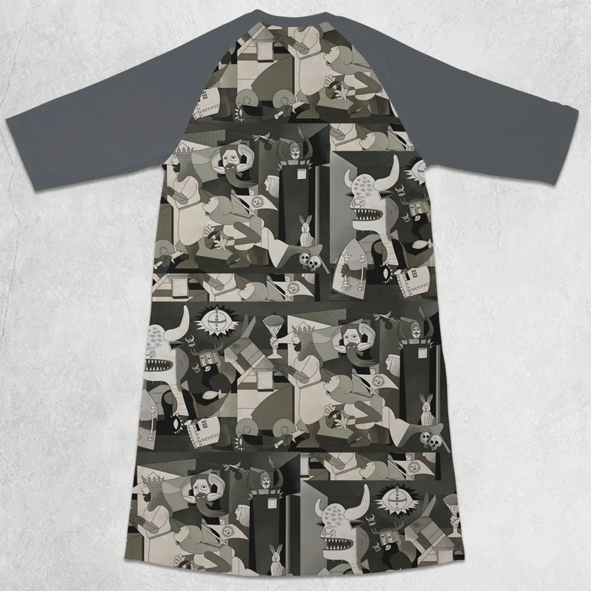 3/4 Sleeve Raglan Dress - TG3MX6WE