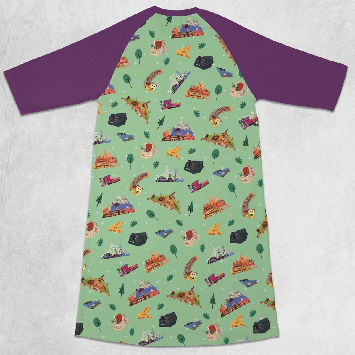 3/4 Sleeve Raglan Dress - D3N2LQES