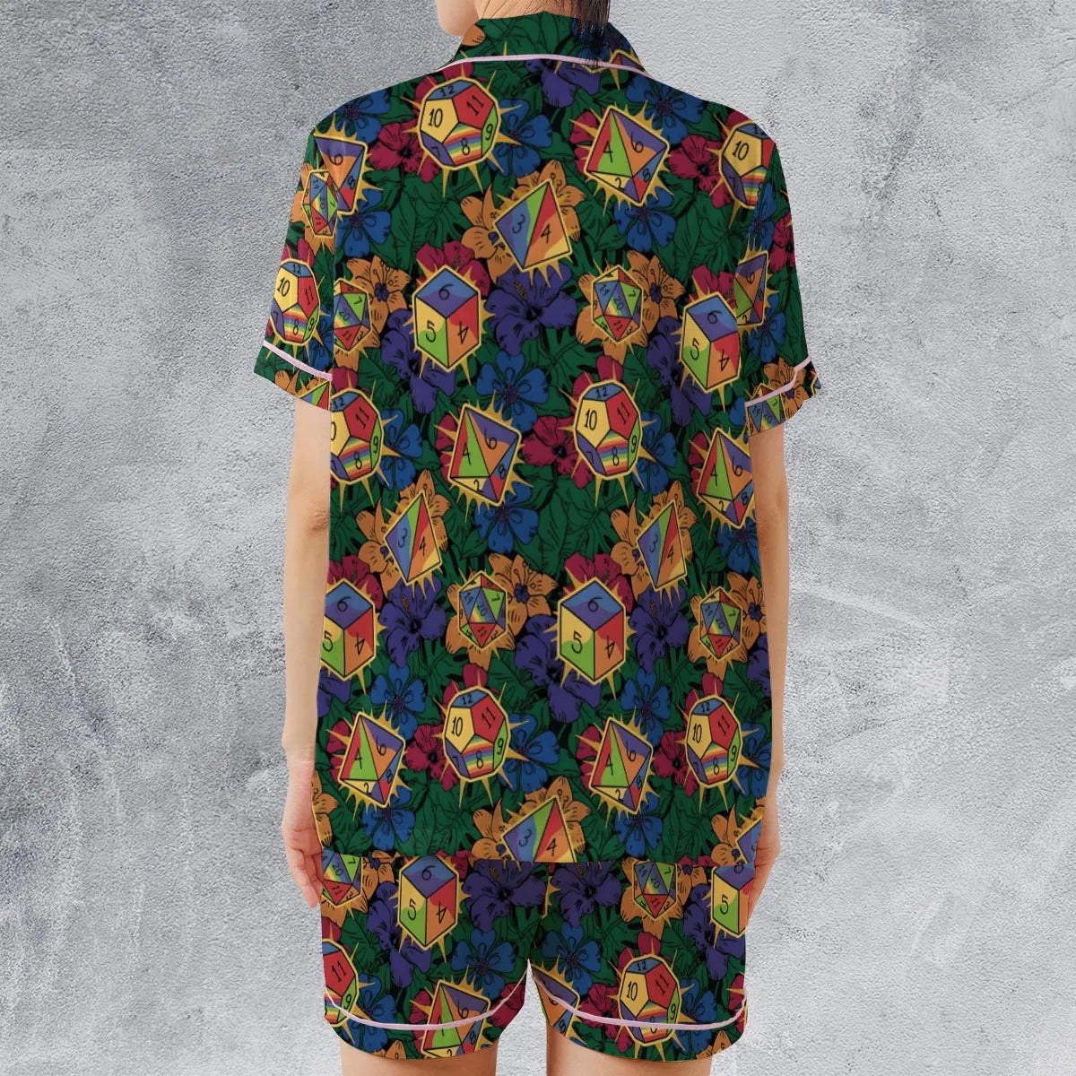 Satin Short-Sleeve Pajamas Set - 581VE3QZ