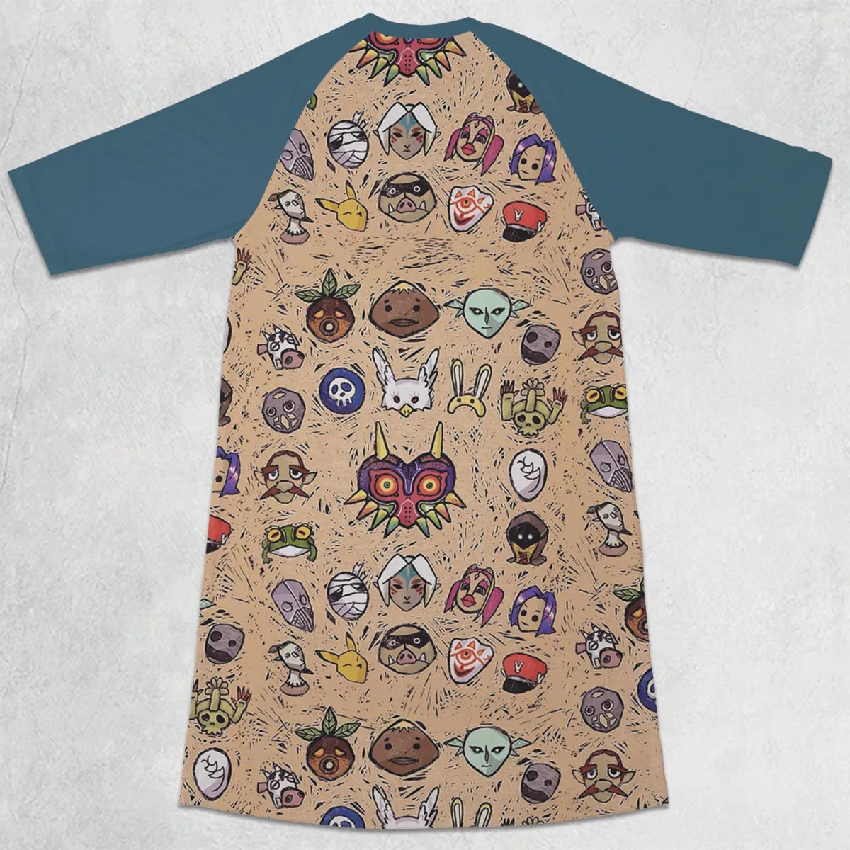 3/4 Sleeve Raglan Dress - K4W8ZF8W