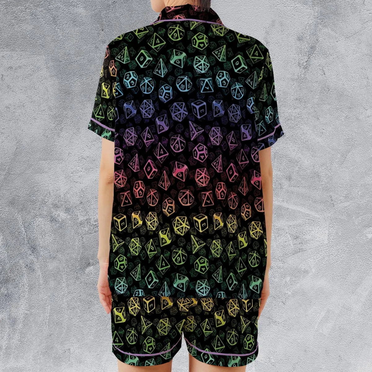 Satin Short-Sleeve Pajamas Set - EQ1UYGF2