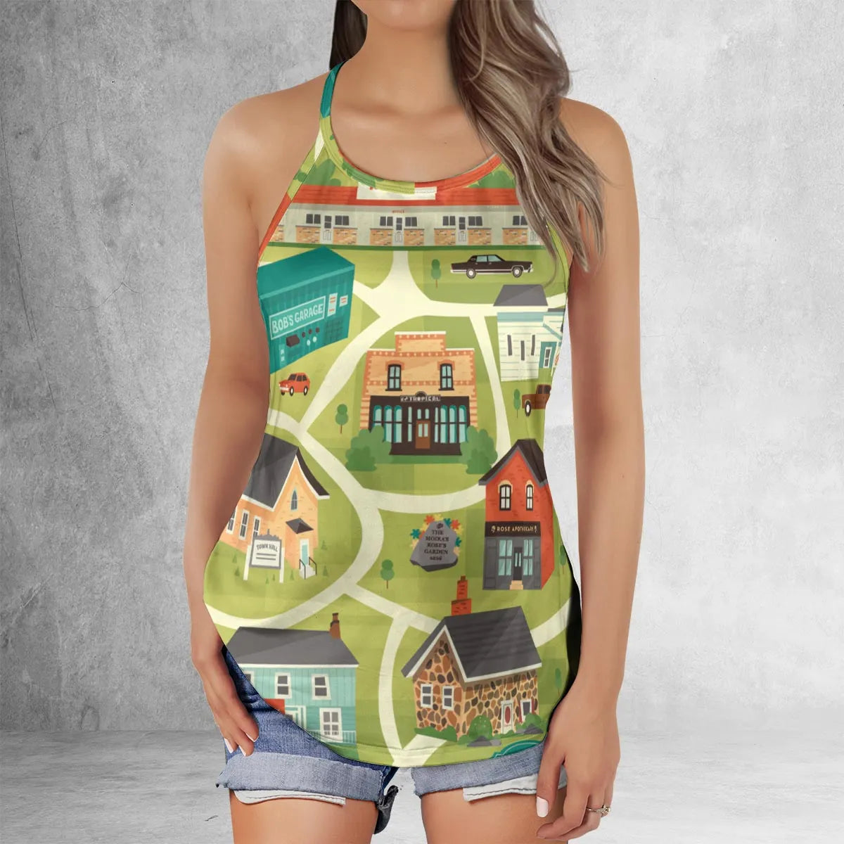 Criss Cross Tank Top - 1MLWTKXU