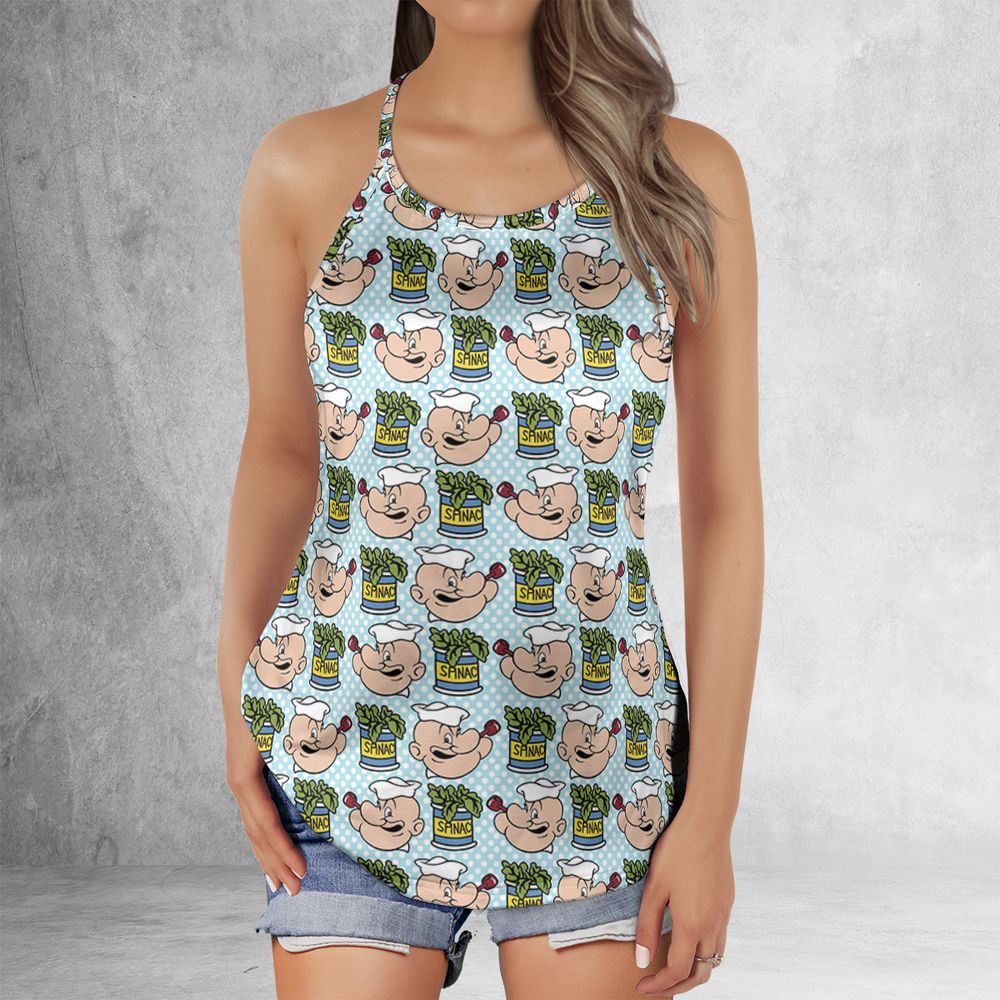 Criss Cross Tank Top - D35AQTAB -  - 2