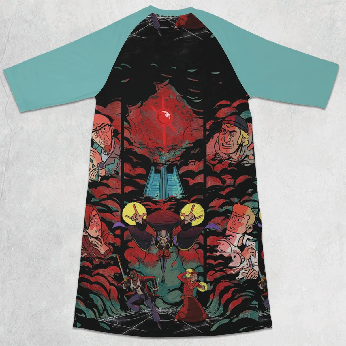 3/4 Sleeve Raglan Dress - T4DGF37T