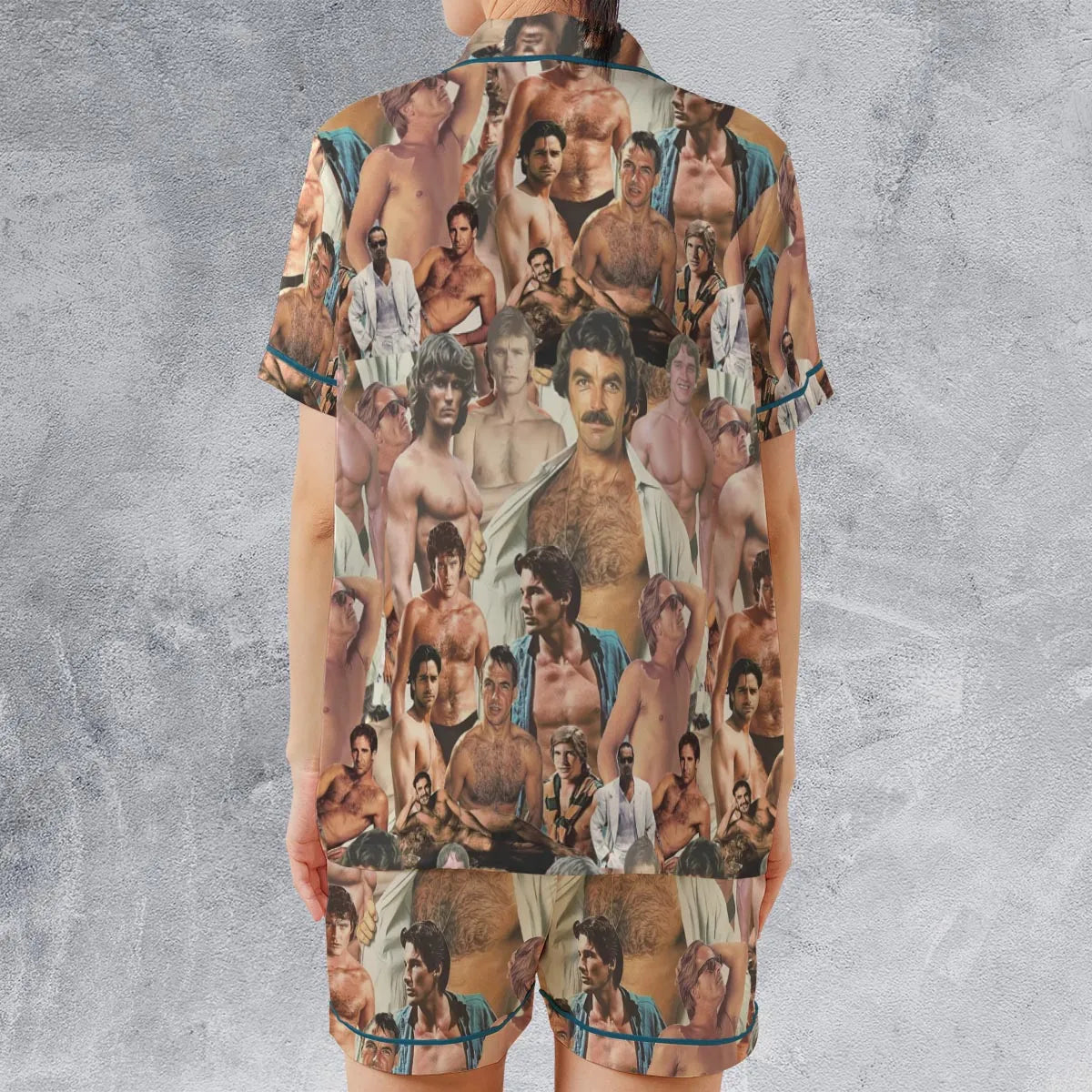 Satin Short-Sleeve Pajamas Set - 51V23VHD