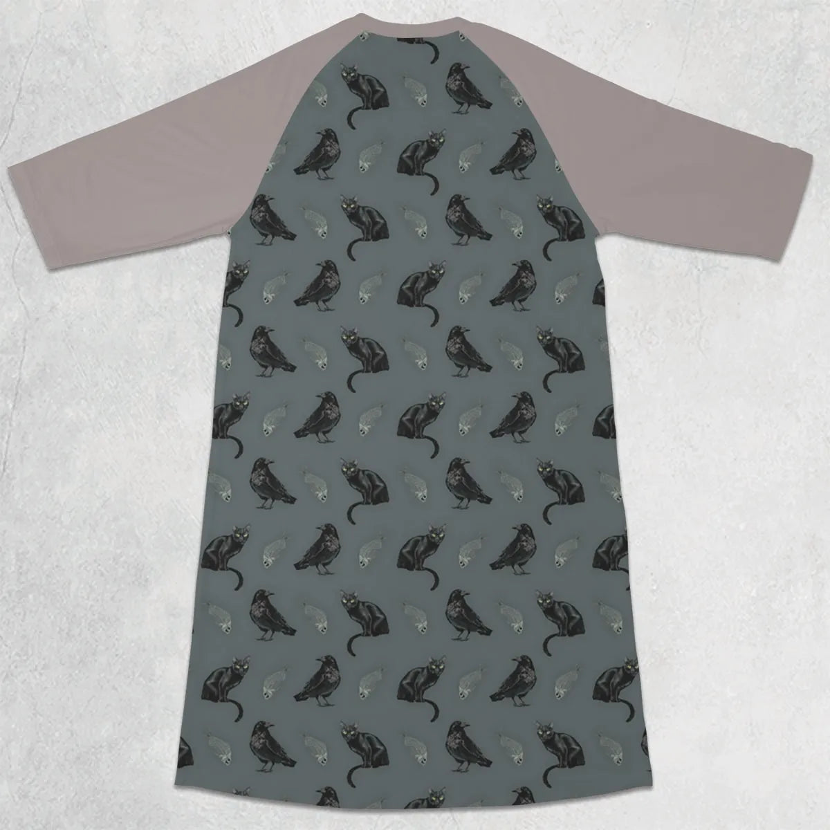 3/4 Sleeve Raglan Dress - JVHYT77L