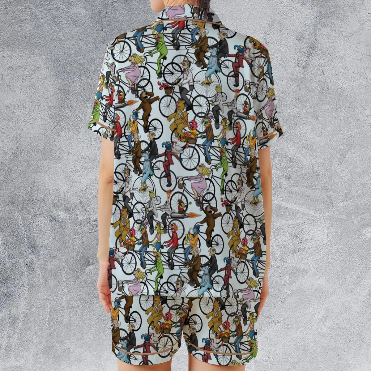 Satin Short-Sleeve Pajamas Set - 2Q6UU2RR