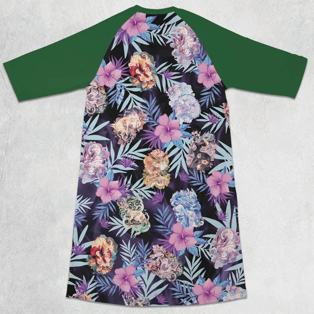 3/4 Sleeve Raglan Dress - WU82KQSH