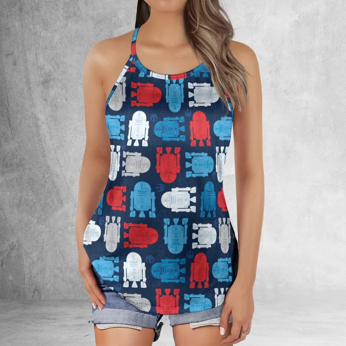 Criss Cross Tank Top - RR249TG9