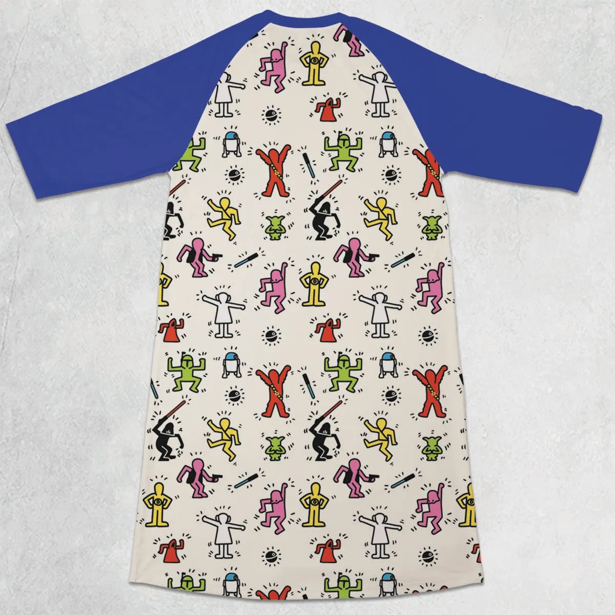 3/4 Sleeve Raglan Dress - T4MWBU2B