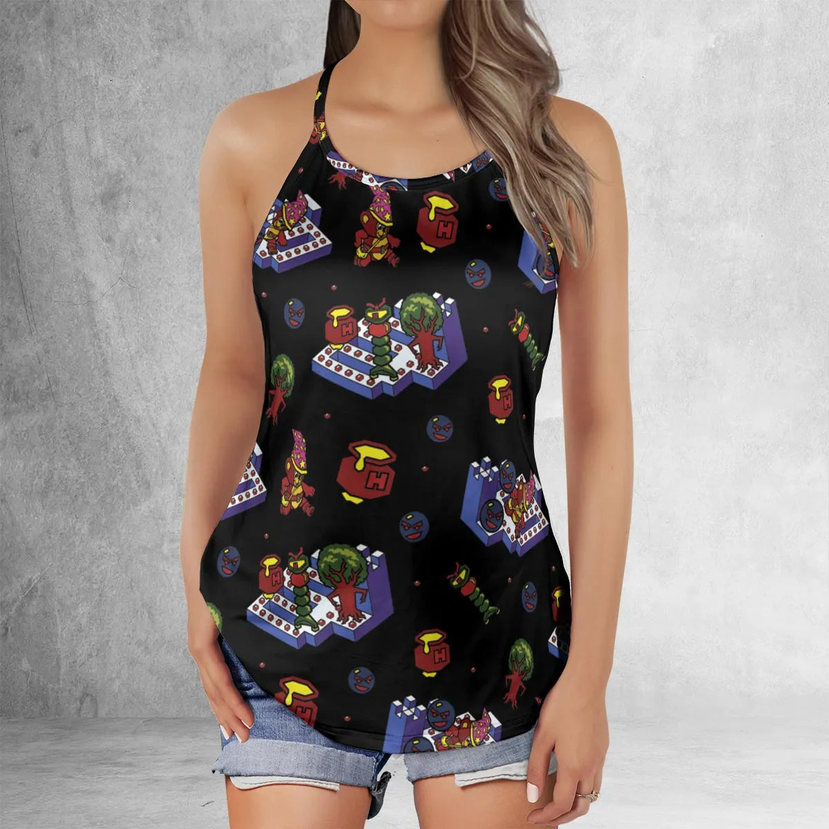 Criss Cross Tank Top - 4C6KFX8S