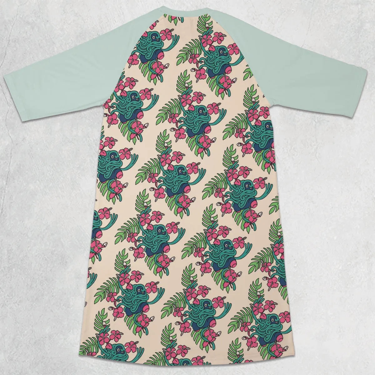 3/4 Sleeve Raglan Dress - WF3FJCAP