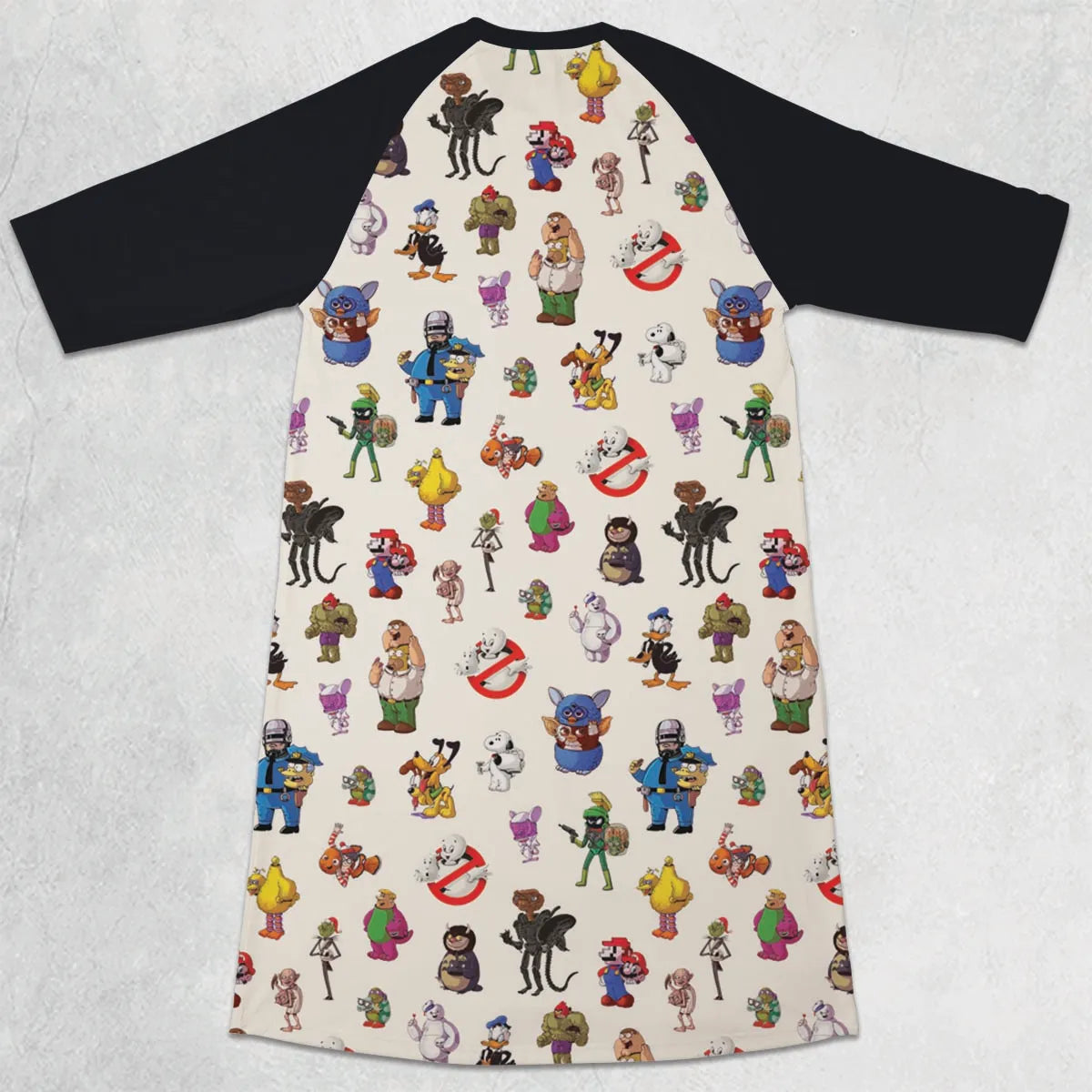 3/4 Sleeve Raglan Dress - 7PLET3F8