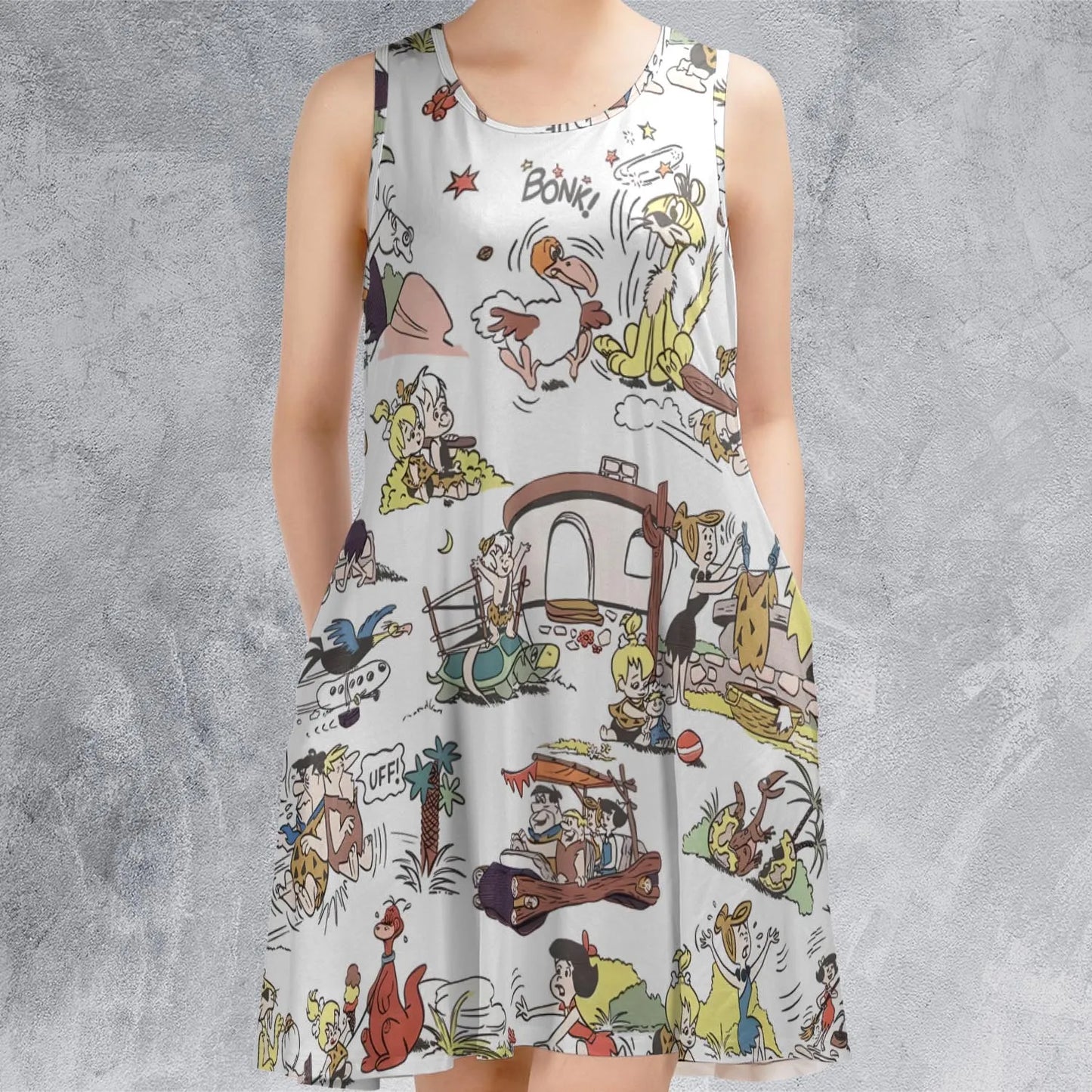 Sleeveless Dress - T35RP1UP