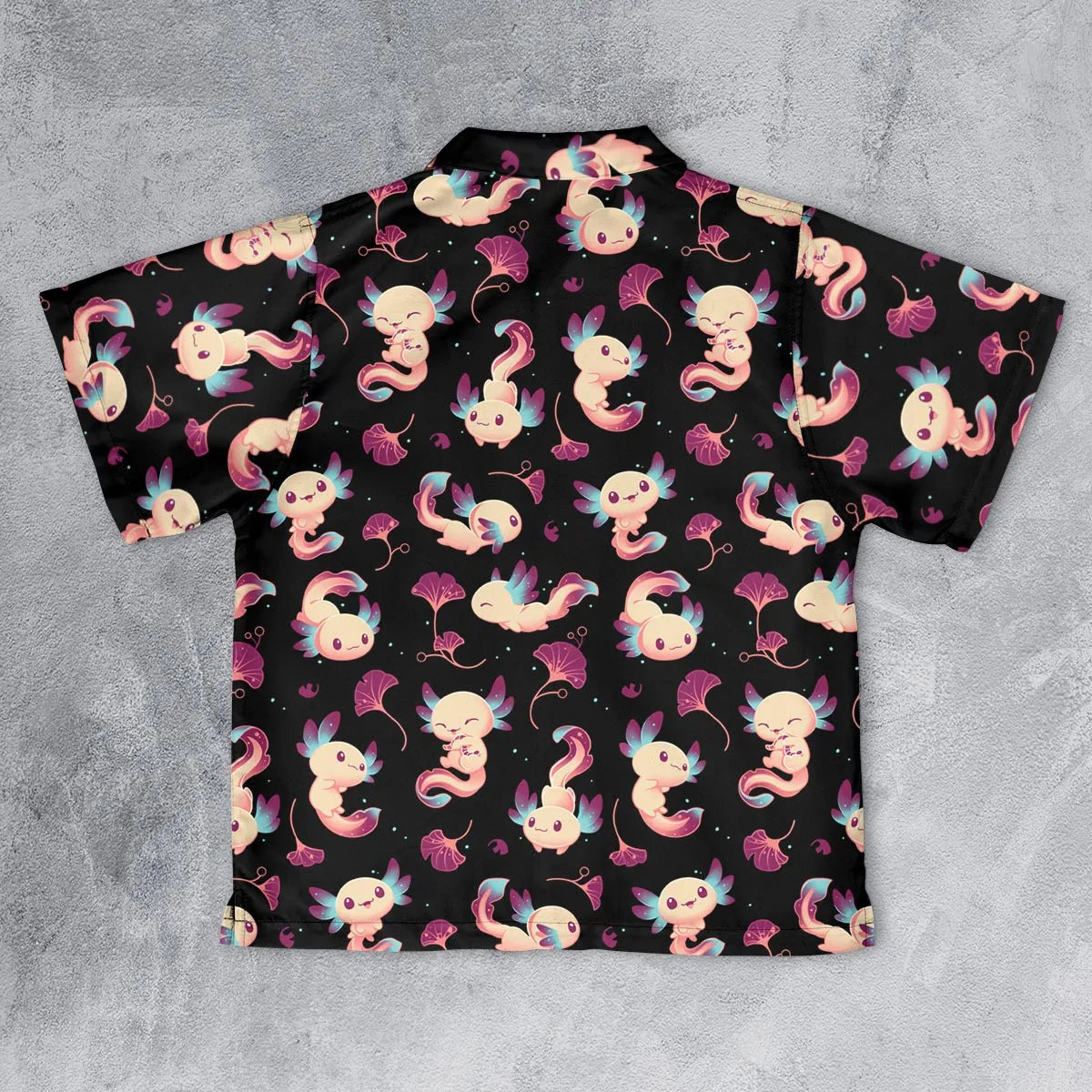 Axolotl Wonders Cute Salamanders Pattern Youth Hawaiian Shirt