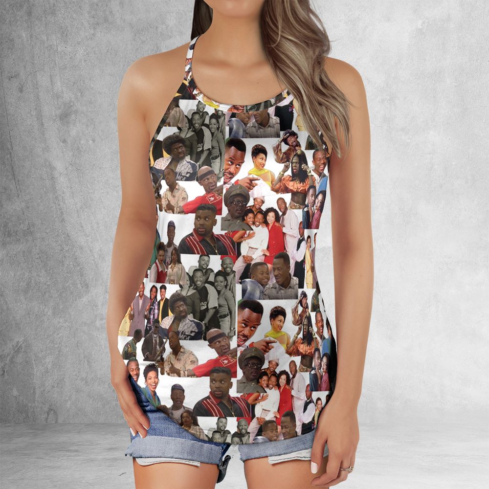 Criss Cross Tank Top - BKQ6XGXW -  - 2