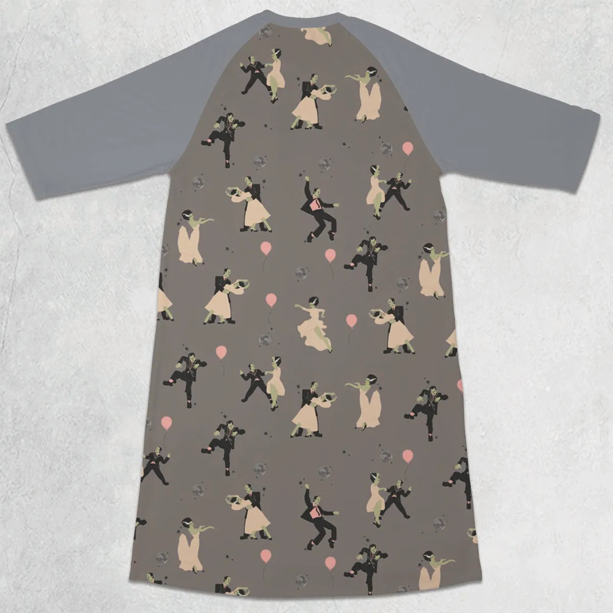 3/4 Sleeve Raglan Dress - JS3XZTWL