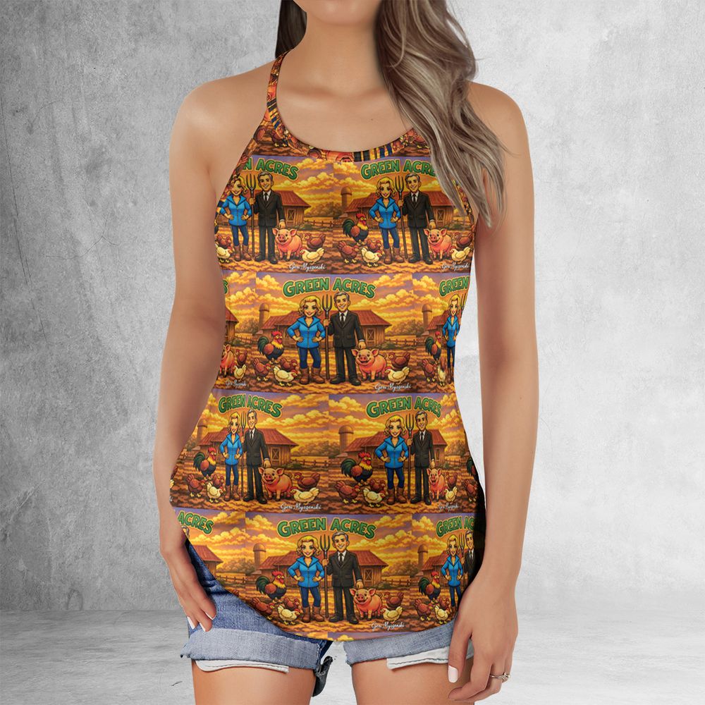 Criss Cross Tank Top - U858XPMJ -  - 2