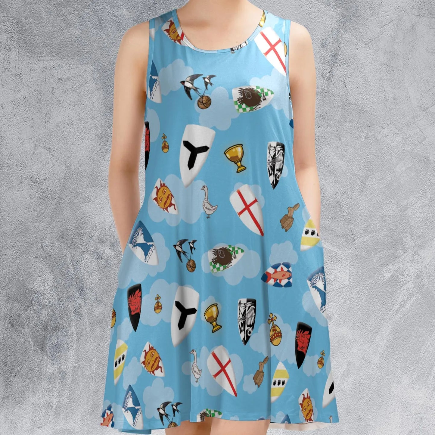 Sleeveless Dress - XZKU75GC