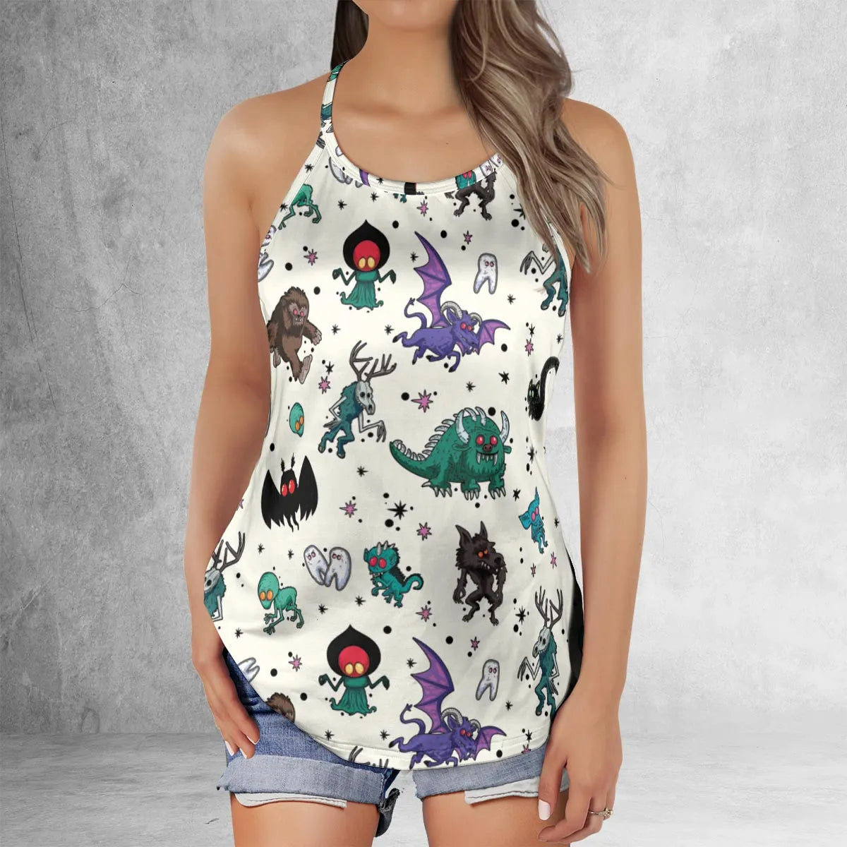 Criss Cross Tank Top - PXGV8MBL