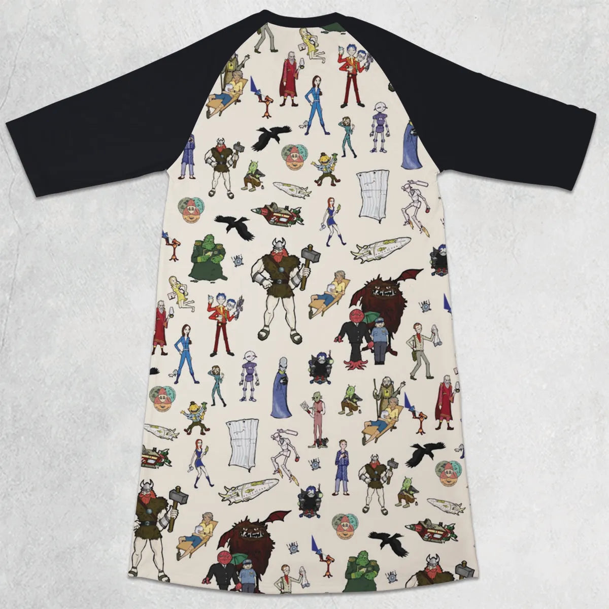 3/4 Sleeve Raglan Dress - P5P1KFZR