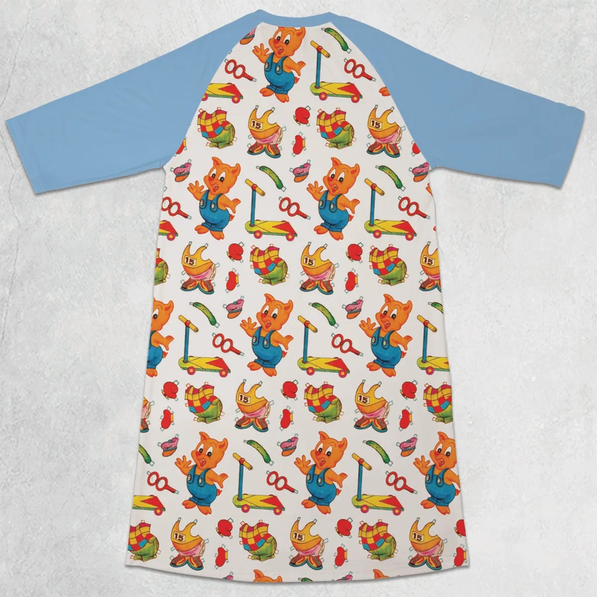 3/4 Sleeve Raglan Dress - 9PPVWXBR